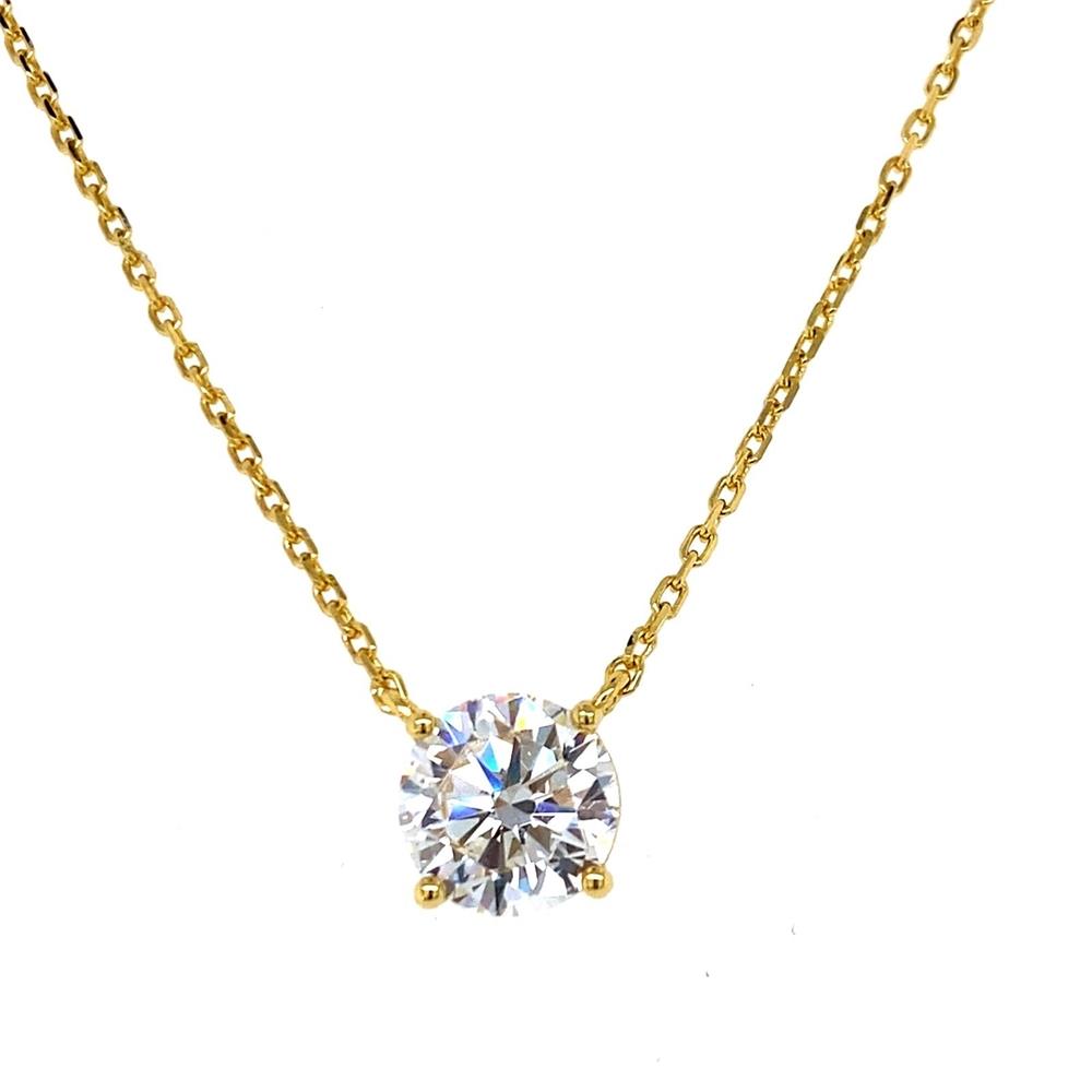 Anna Zuckerman Just Like a Diamond Only Better Necklace Size 3 Carat
