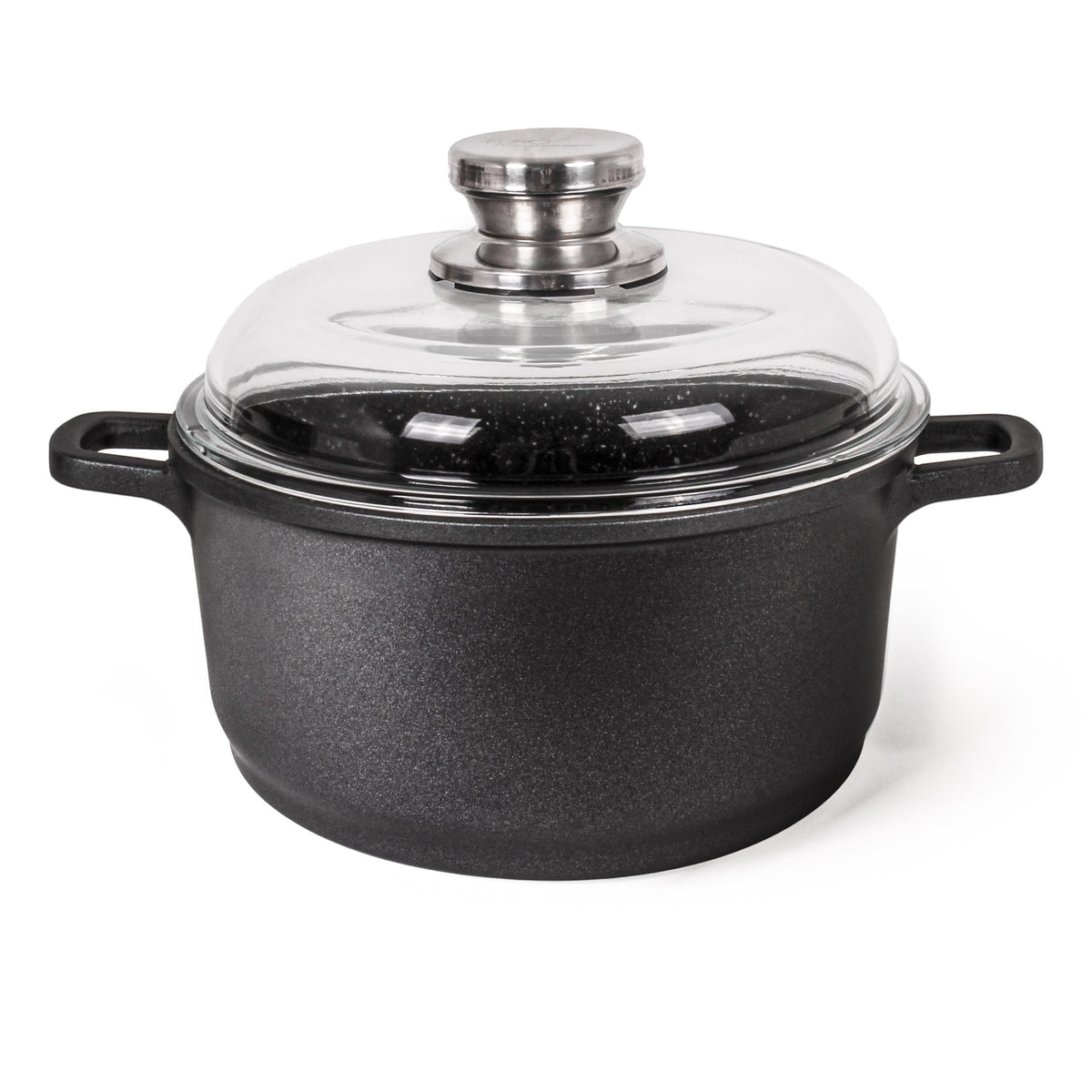 BergHOFF EuroCAST Cast Aluminum Nonstick 8" Stockpot 3.2qt., Glass Lid
