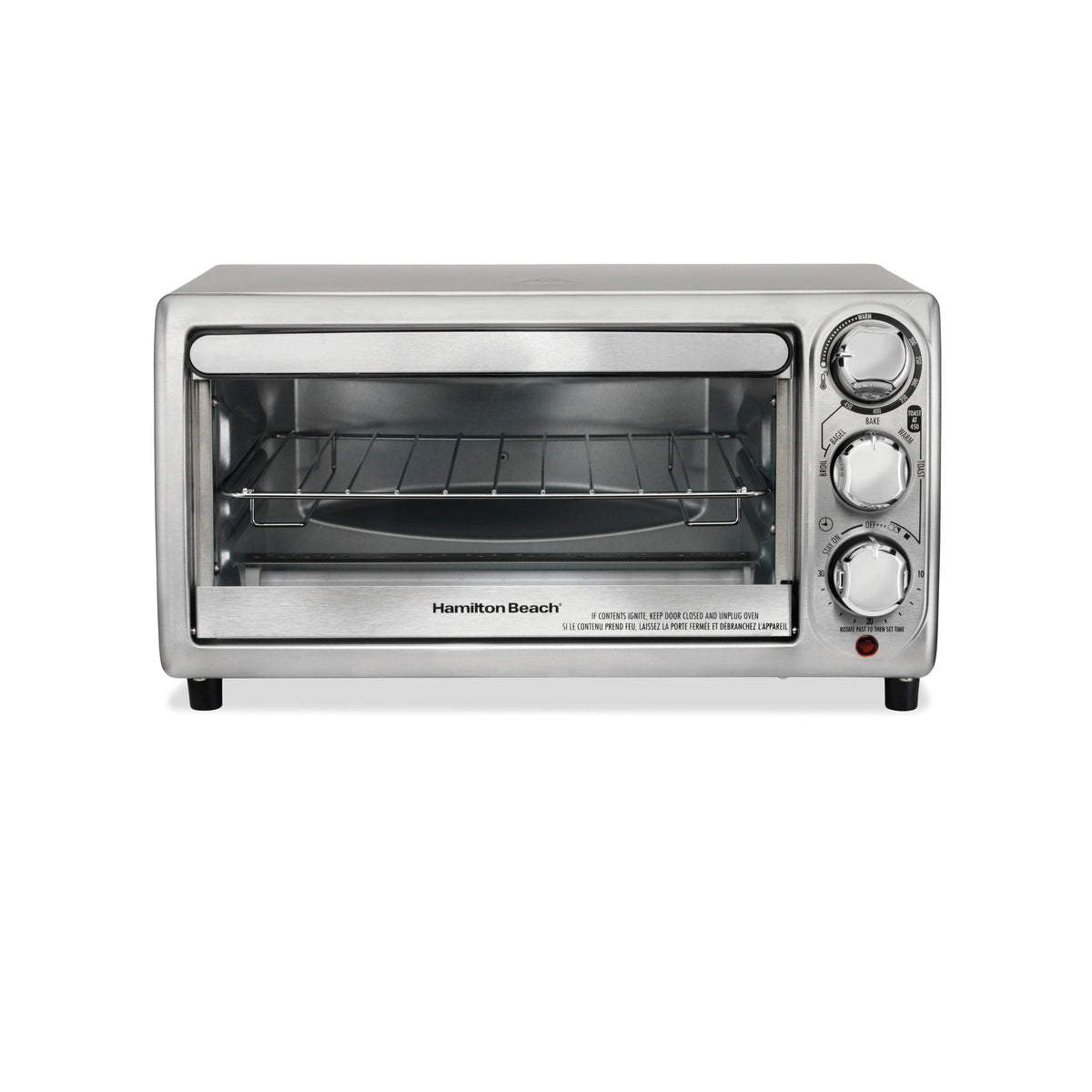 Hamilton Beach 4-Slice Stainless Steel Toaster Oven