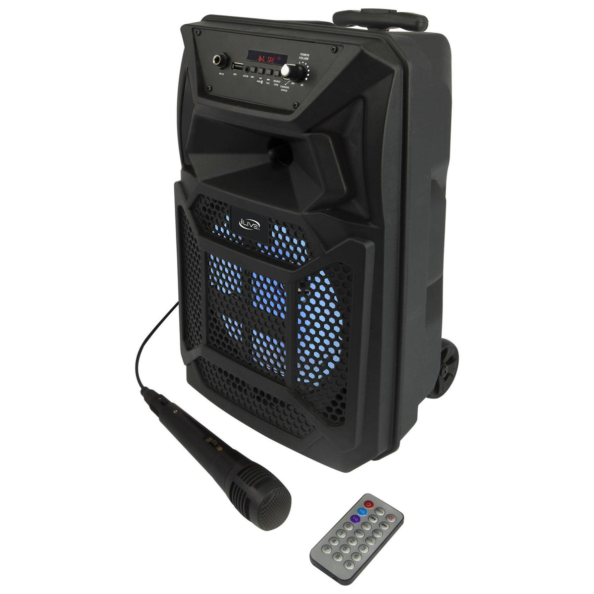 iLive Wireless Tailgate Party Speaker w/ Microphone