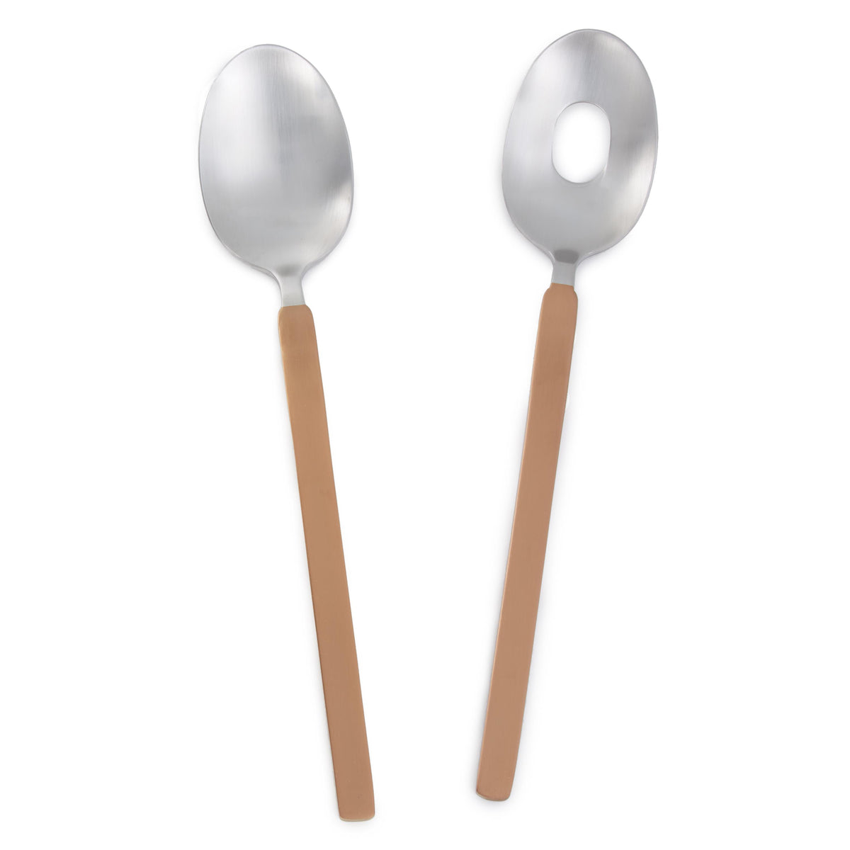 BergHOFF 2Pc Stainless Steel Salad Serving Utensils Duo, Gold