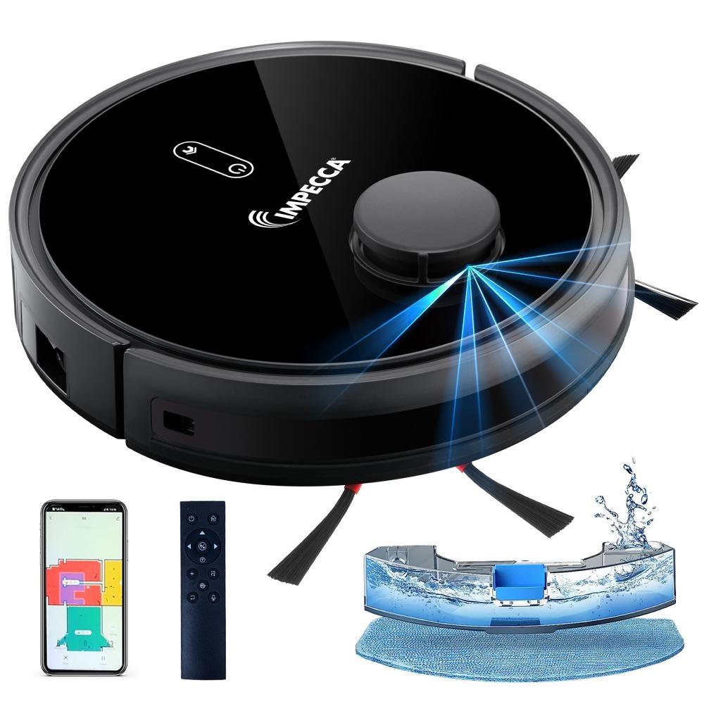 Impecca Robot Vacuum & Mop - Black
