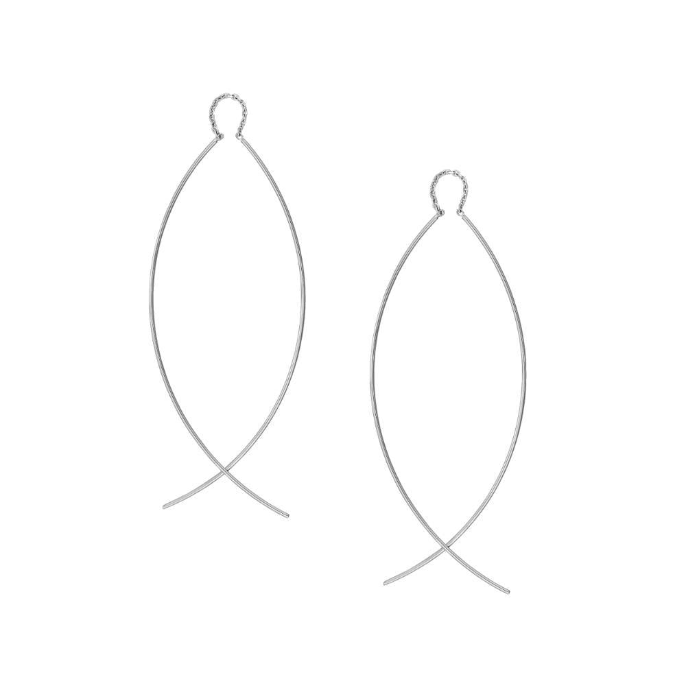 HAWLEY ST Curved Wire Threader Earrings