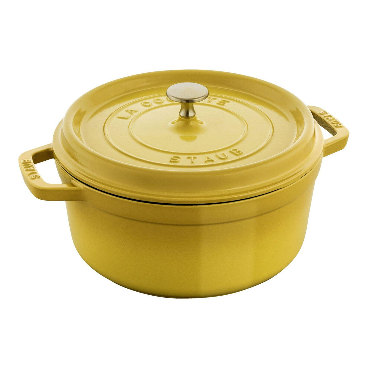 Staub 4qt Cast Iron Round Dutch Oven Citron
