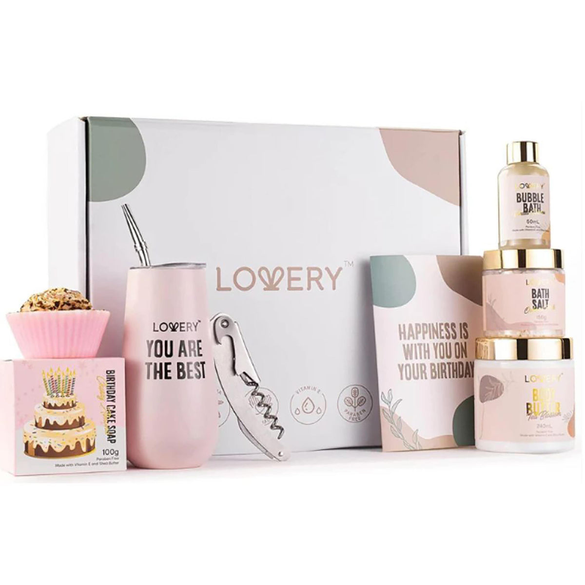 Lovery Personalized Spa Kit Birthday Gifts Size 9 Pieces