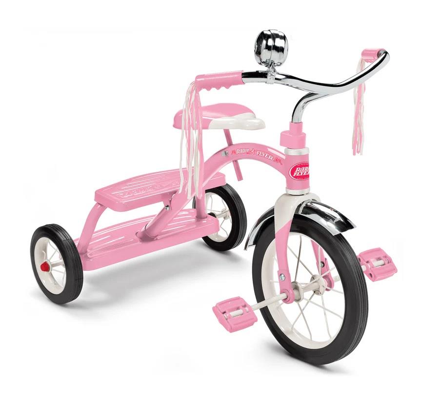 Radio Flyer Classic Pink Dual Deck Tricycle