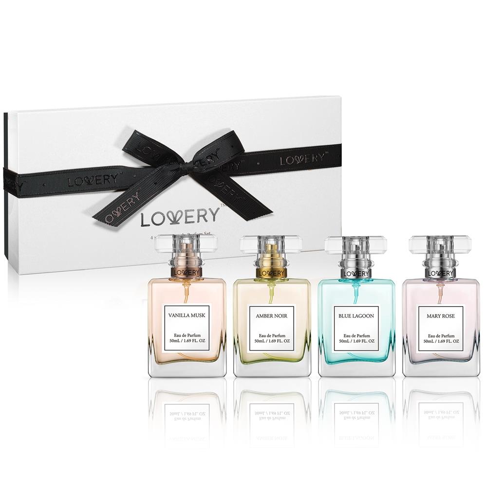 Lovery Floral Perfume Set for Women Size 4 pieces