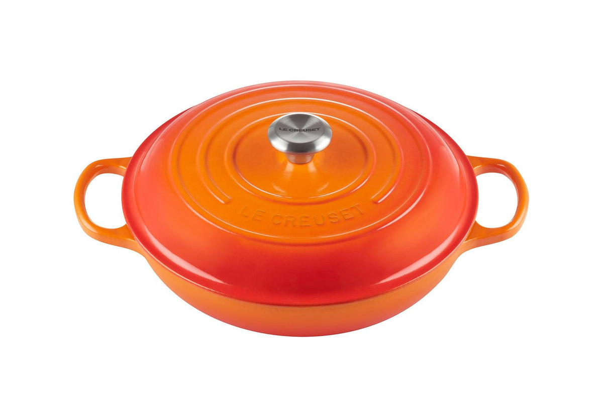 Le Creuset 3.5qt Signature Cast Iron Braiser Flame