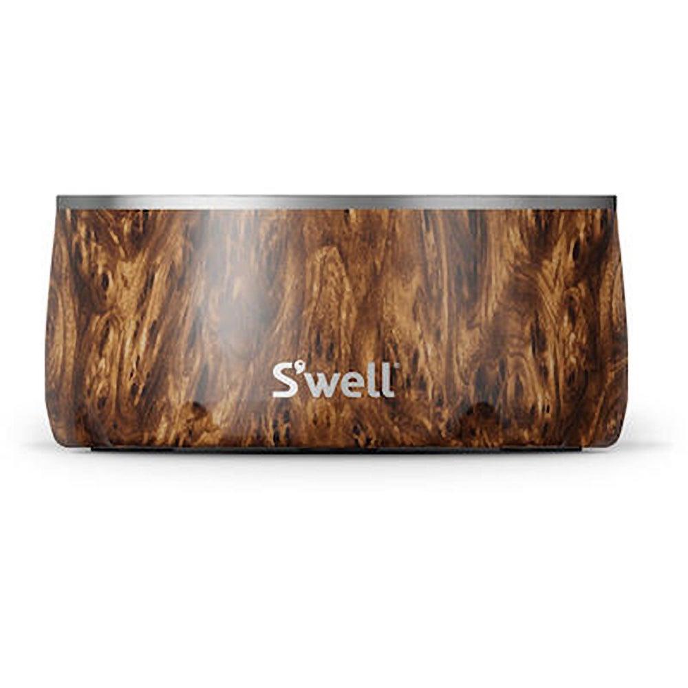 S'well 32oz Stainless Steel Dog Bowl Teakwood