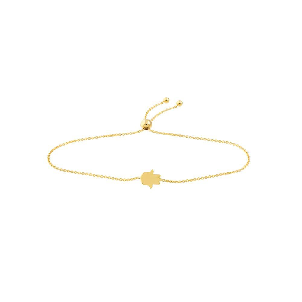 HAWLEY ST Mini Hamsa Hand Bolo 9.5" Bracelet