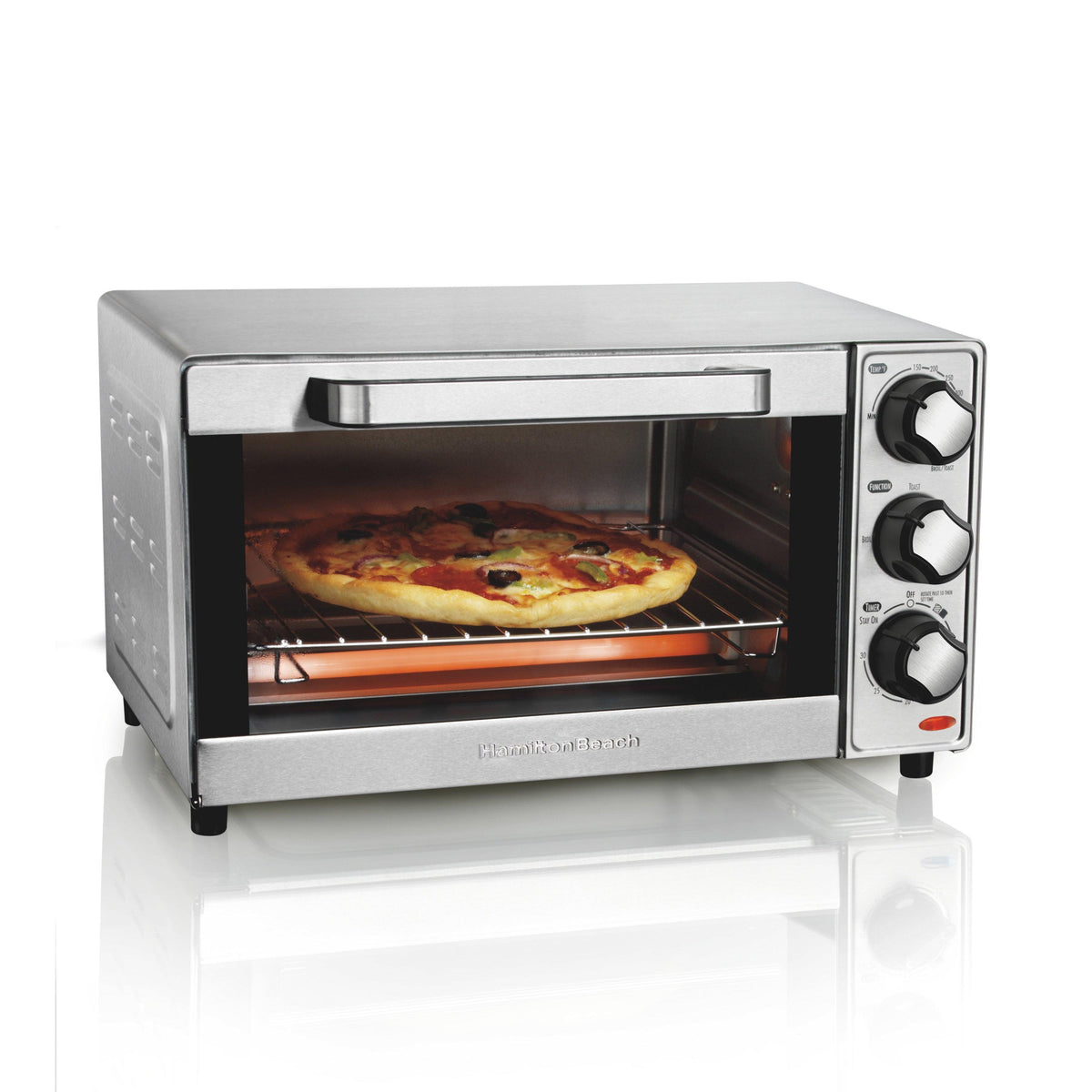 Hamilton Beach 4 Slice Stainless Toaster Oven