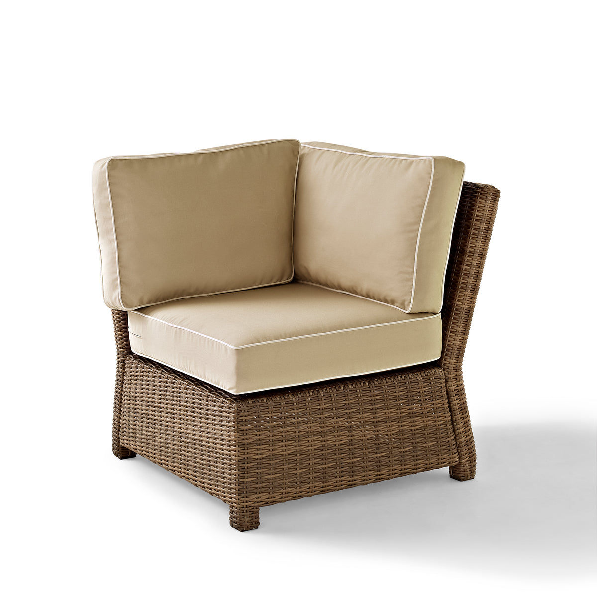 Crosley Outdoor Bradenton Wicker Corner Outdoor Sectional Chair