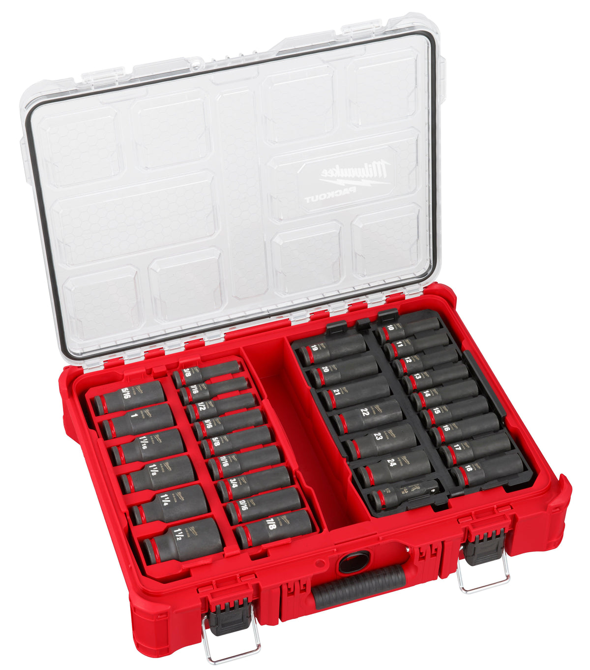 Milwaukee SHOCKWAVE Impact Duty Socket 1/2" Drive 31pc PACKOUT Set