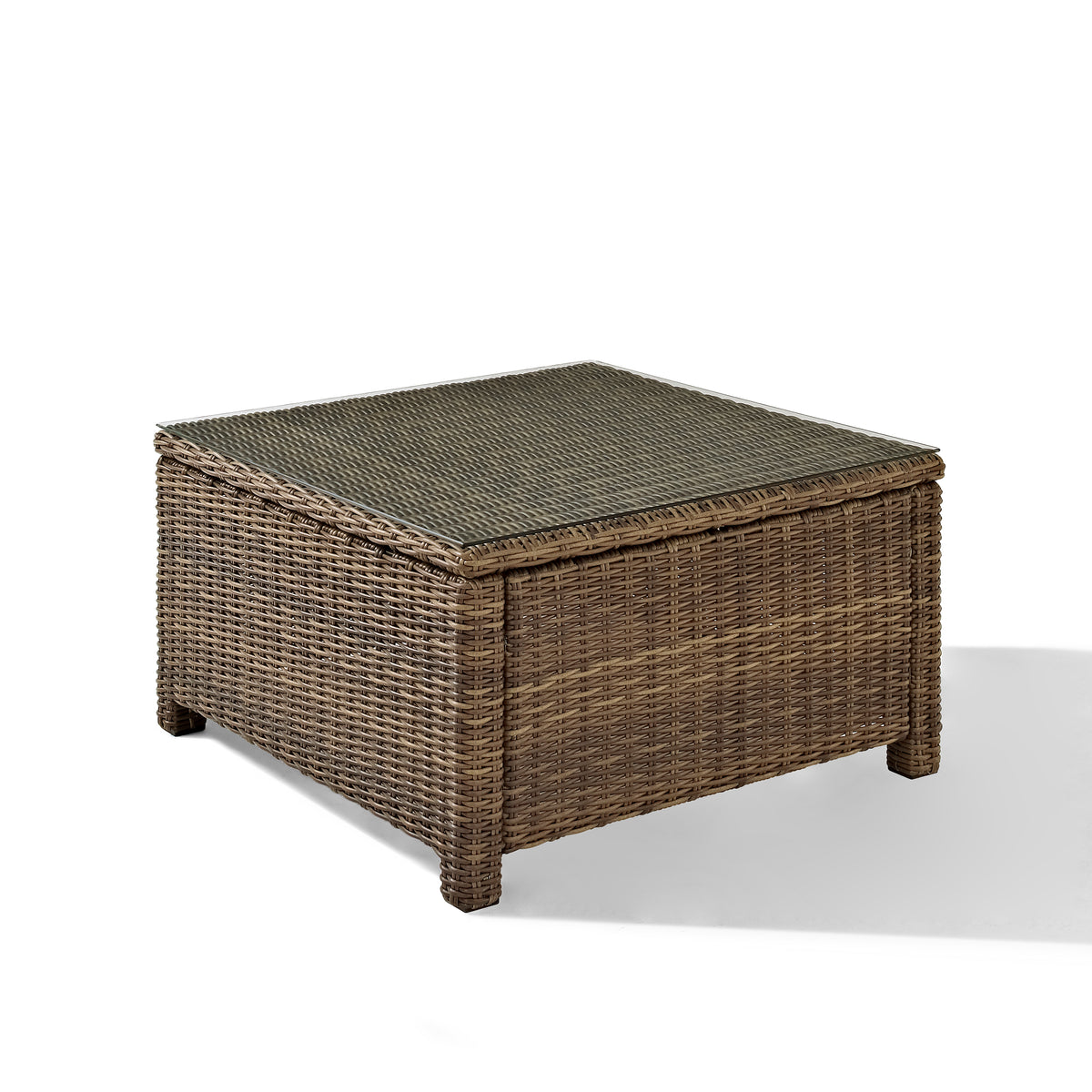 Crosley Outdoor Bradenton Wicker Outdoor Sectional Coffee Table