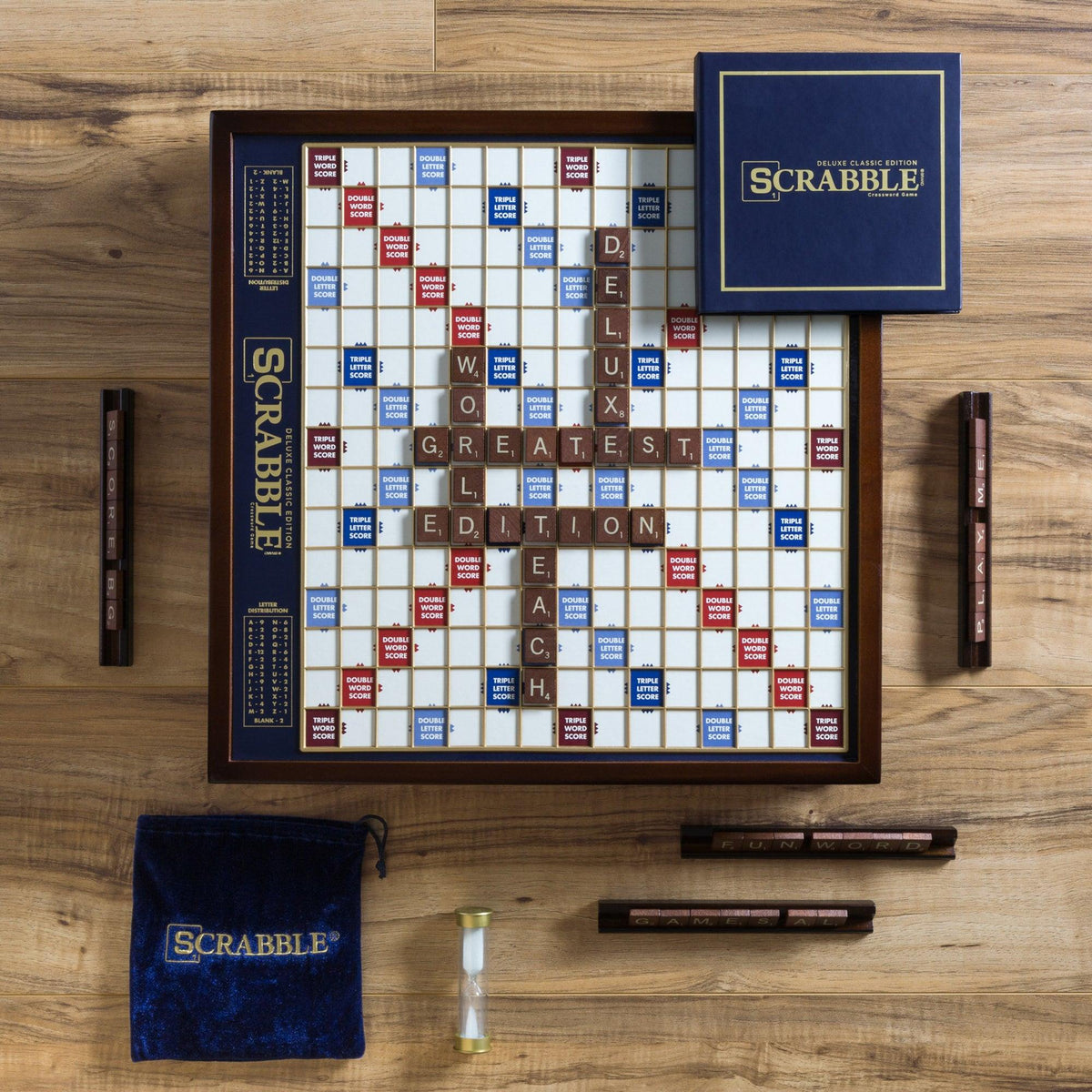 WS Games Scrabble Deluxe Edition Ages 8+ Years
