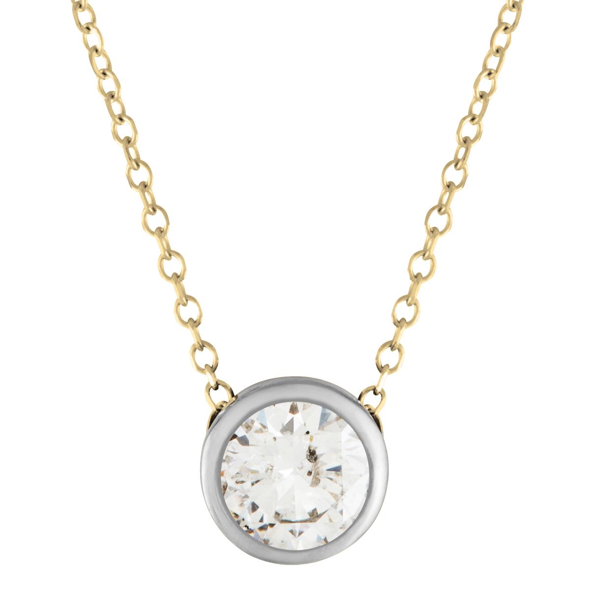 Jilco Inc Diamond Bezel Necklace
