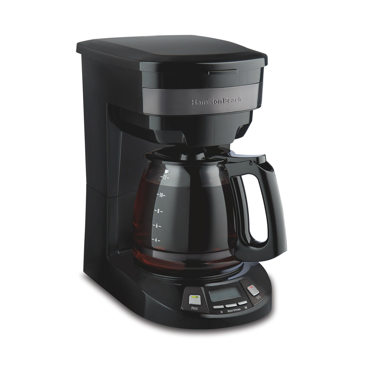 Hamilton Beach 12 Cup Programmable Coffeemaker Black & Stainless Steel
