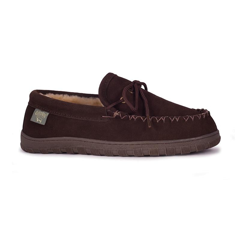 Cloud Nine Sheepskin Men's Moccasin-Chocolate-8