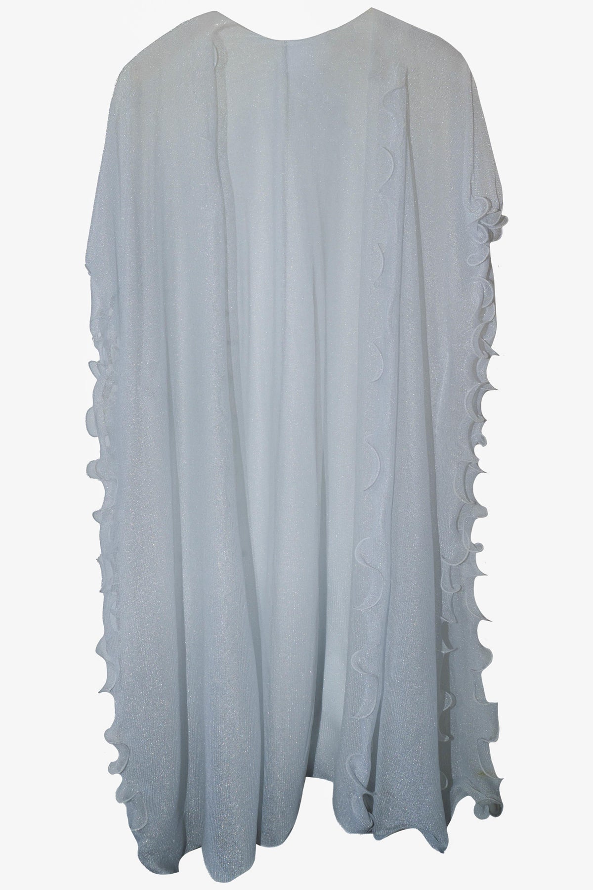 Jessica McClintock Pleated Kimono with Lattice Edge