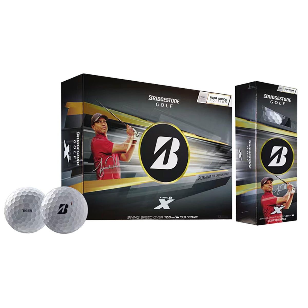 Bridgestone 2026 Tour B X Tiger Woods Edition Golf Balls - 1 Dozen