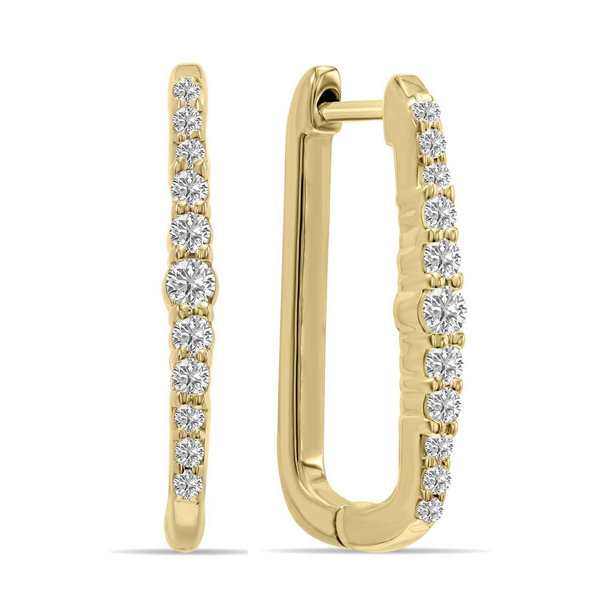 Prestige Boutique Diamonds Lab Diamond Huggie Hoop Earrings Size 0.2 CTW