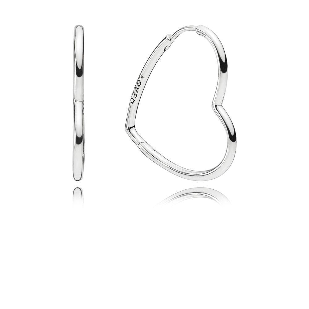 Pandora Asymmetric Hearts of Love Hoop