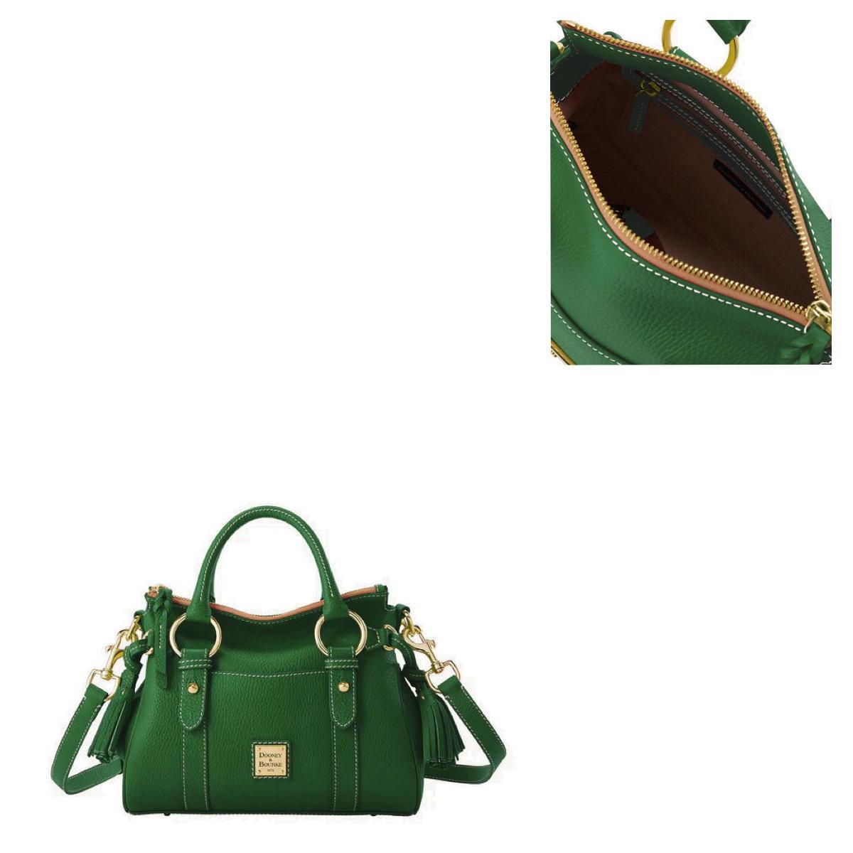 Dooney & Bourke Lucca Leather Satchel with Pocket