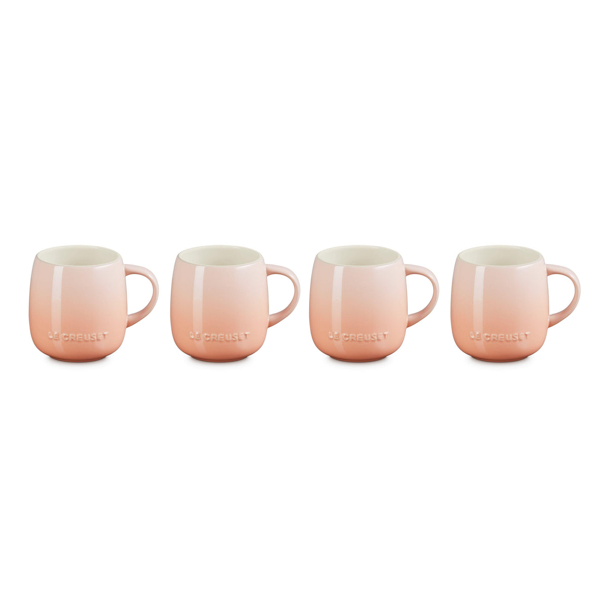 Le Creuset Set of 4 Heritage Mug Set Peche