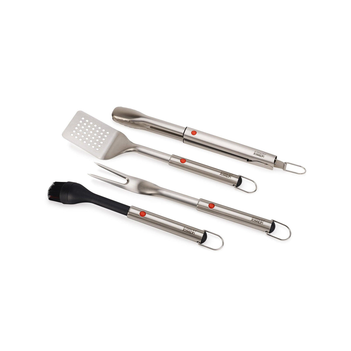 Joseph Joseph GrillOut 4pc Stainless Steel BBQ Utensil Set w/ Storage Case
