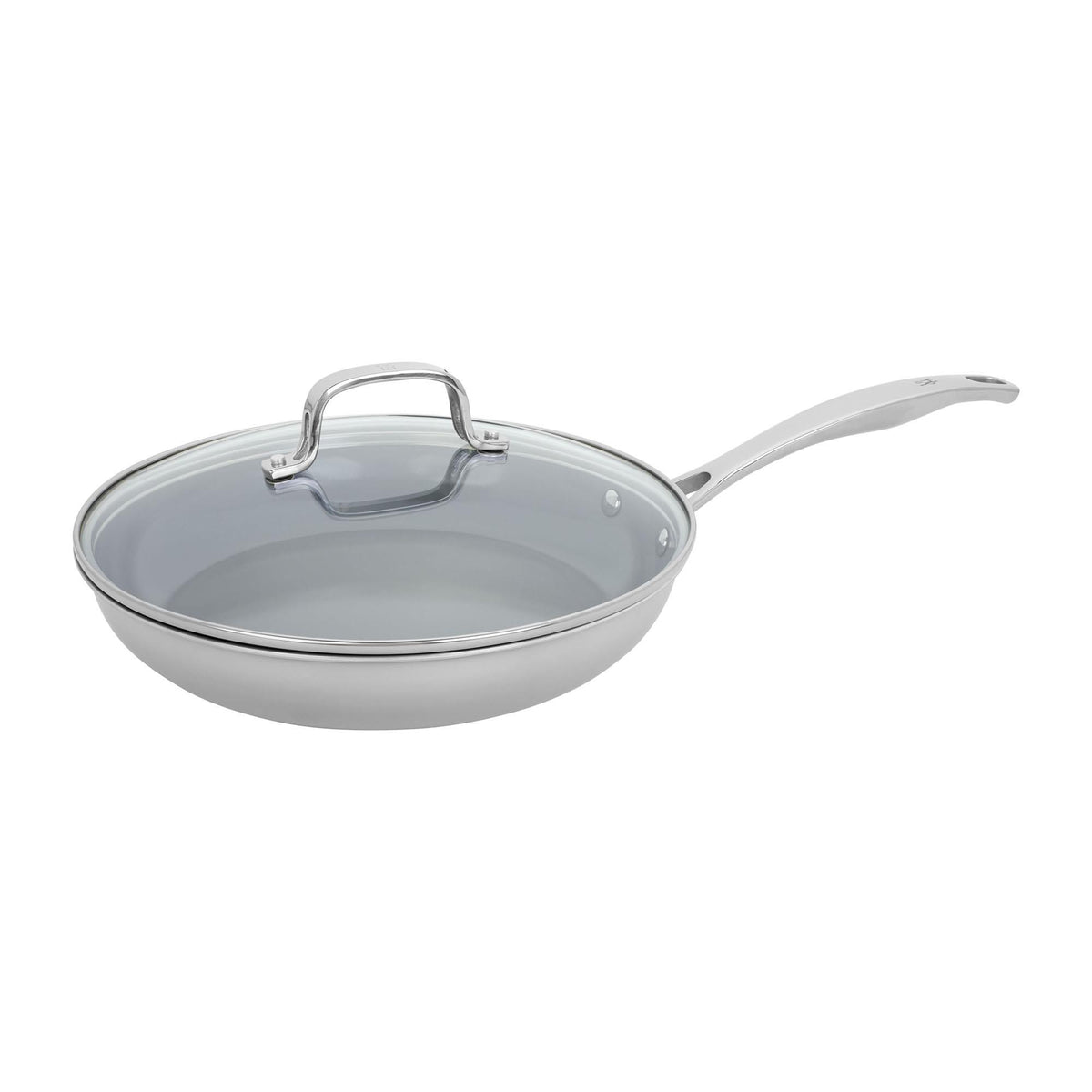 Henckels CLAD H3 10" Stainless Steel Ceramic Nonstick Frypan w/ Lid