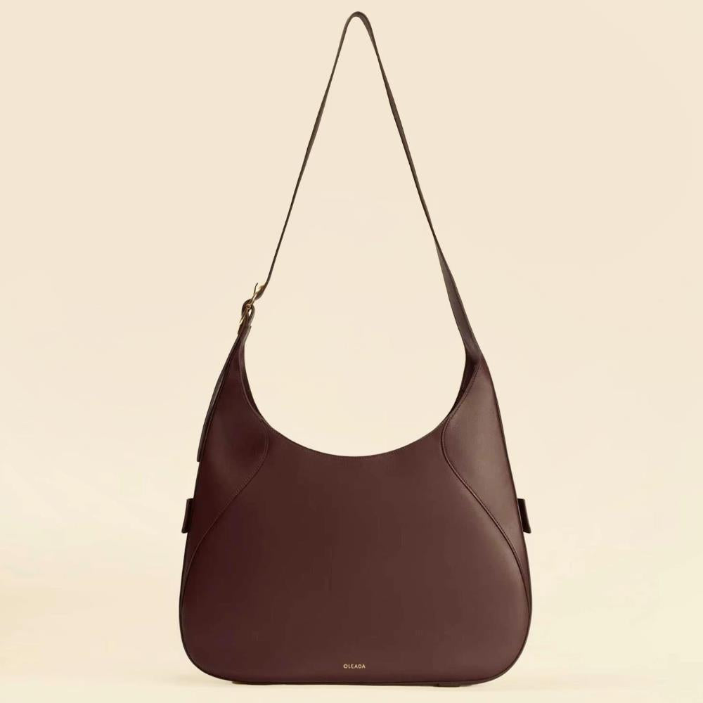 OLEADA Handbags Mini Marina Hobo, Chocolate