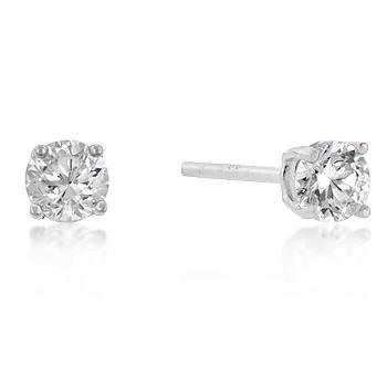 Completely Bella Classic Petite CZ Stud Earrings