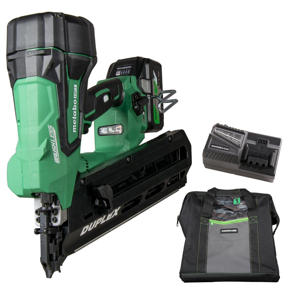 Metabo HPT (formerly Hitachi) 36V Cordless Duplex Nailer - 2.5AH Plastic Duplex Nails