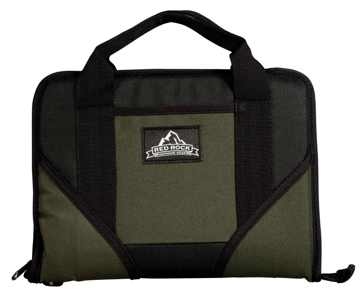 Red Rock Outdoor Gear Single Pistol Case - Black/Oive Drab