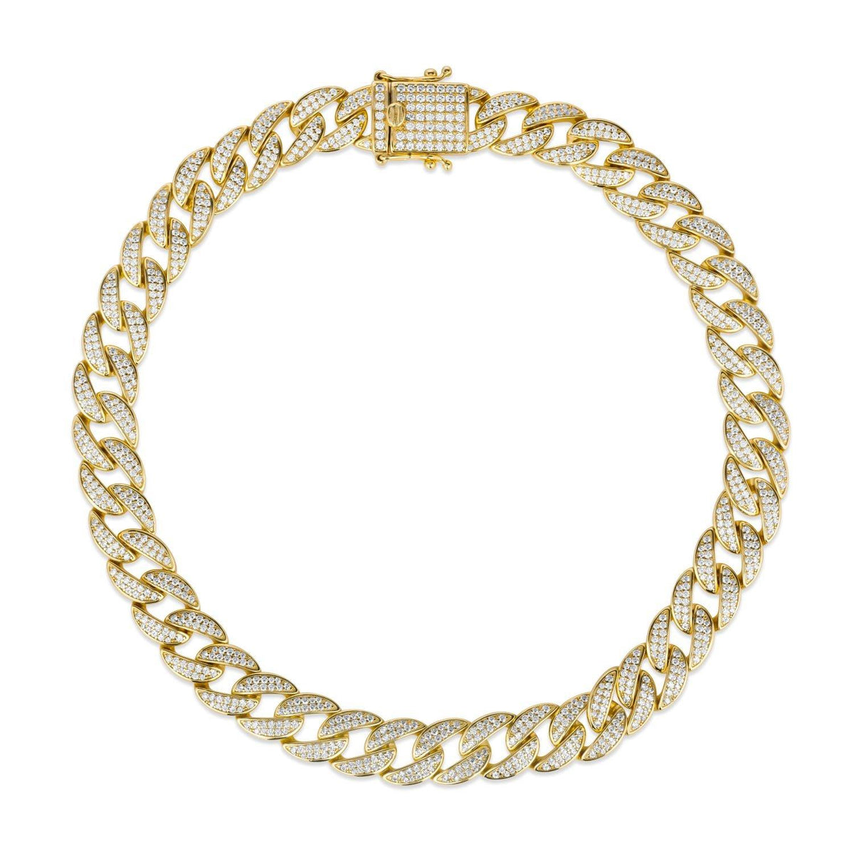 Anna Zuckerman Men's 12mm Super Cuban Necklace Size 24 inch
