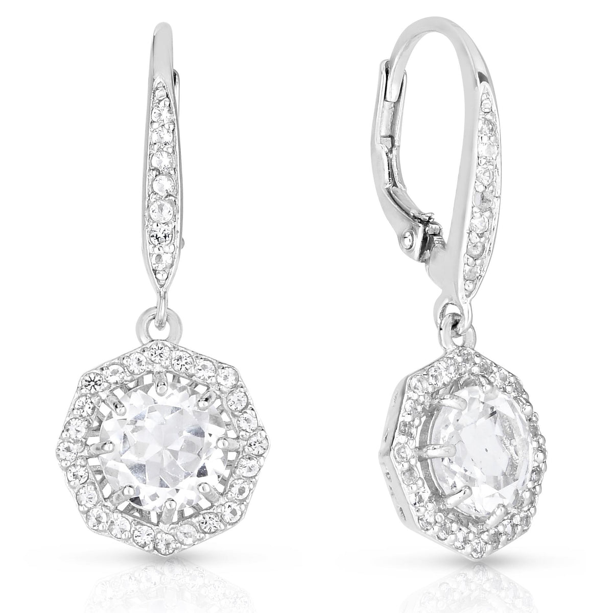 Jilco Inc White Topaz Earrings