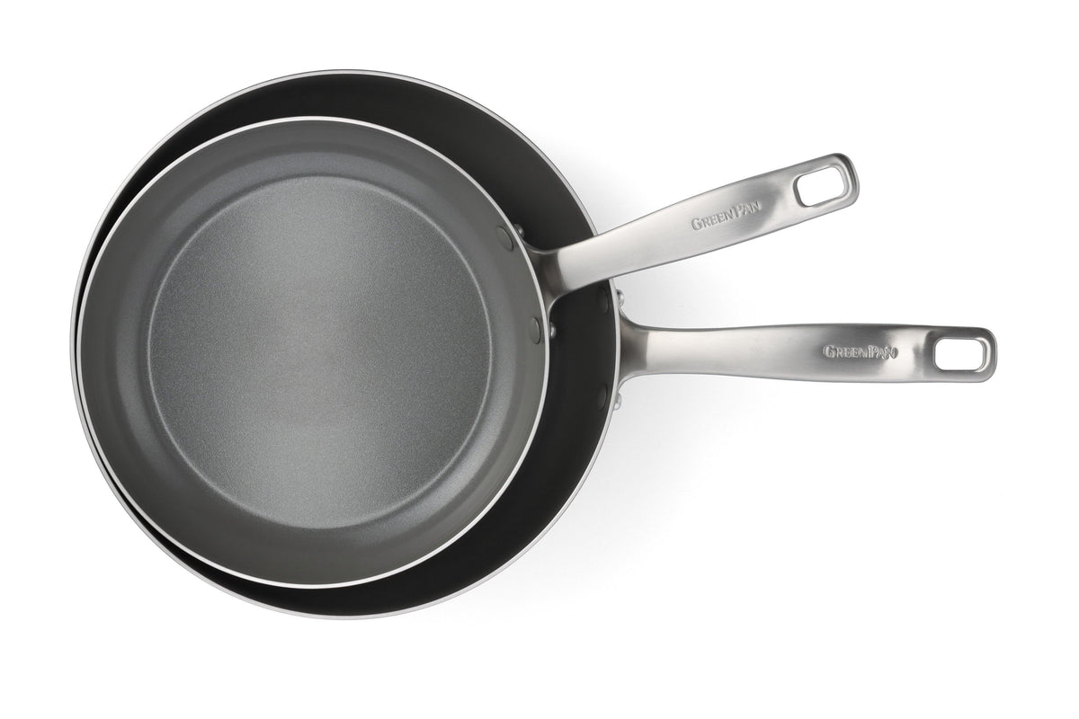 GreenPan Chatham 8" & 10" Tri-Ply Stainless Steel Nonstick Fry Pan Set