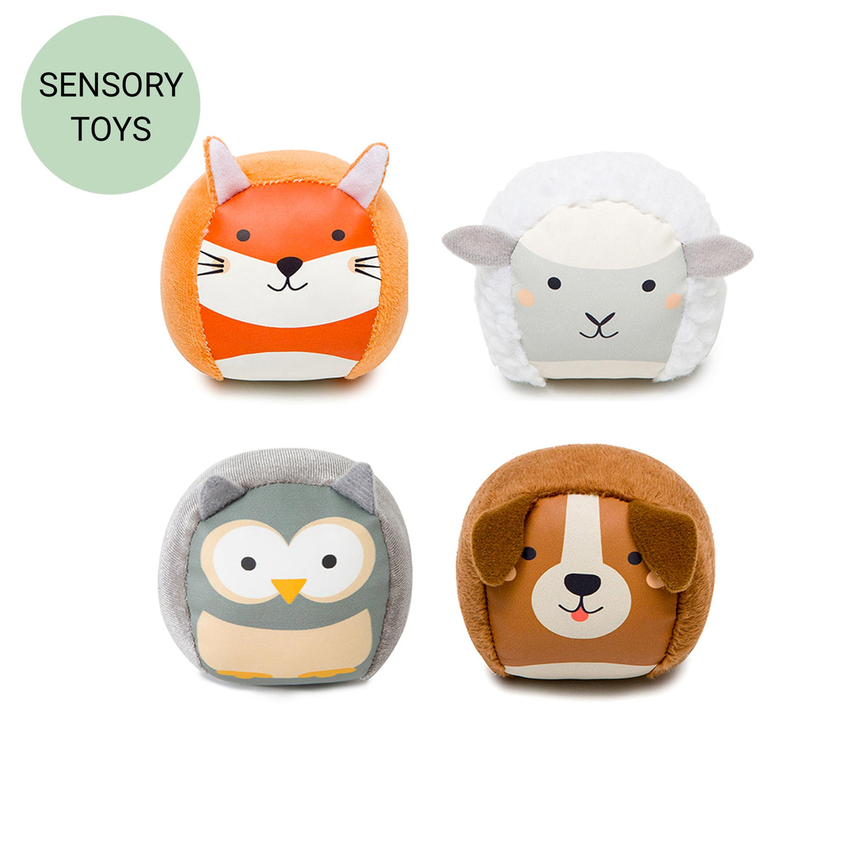Little Big Friends Roly Poly Balls - Farm Set of 4