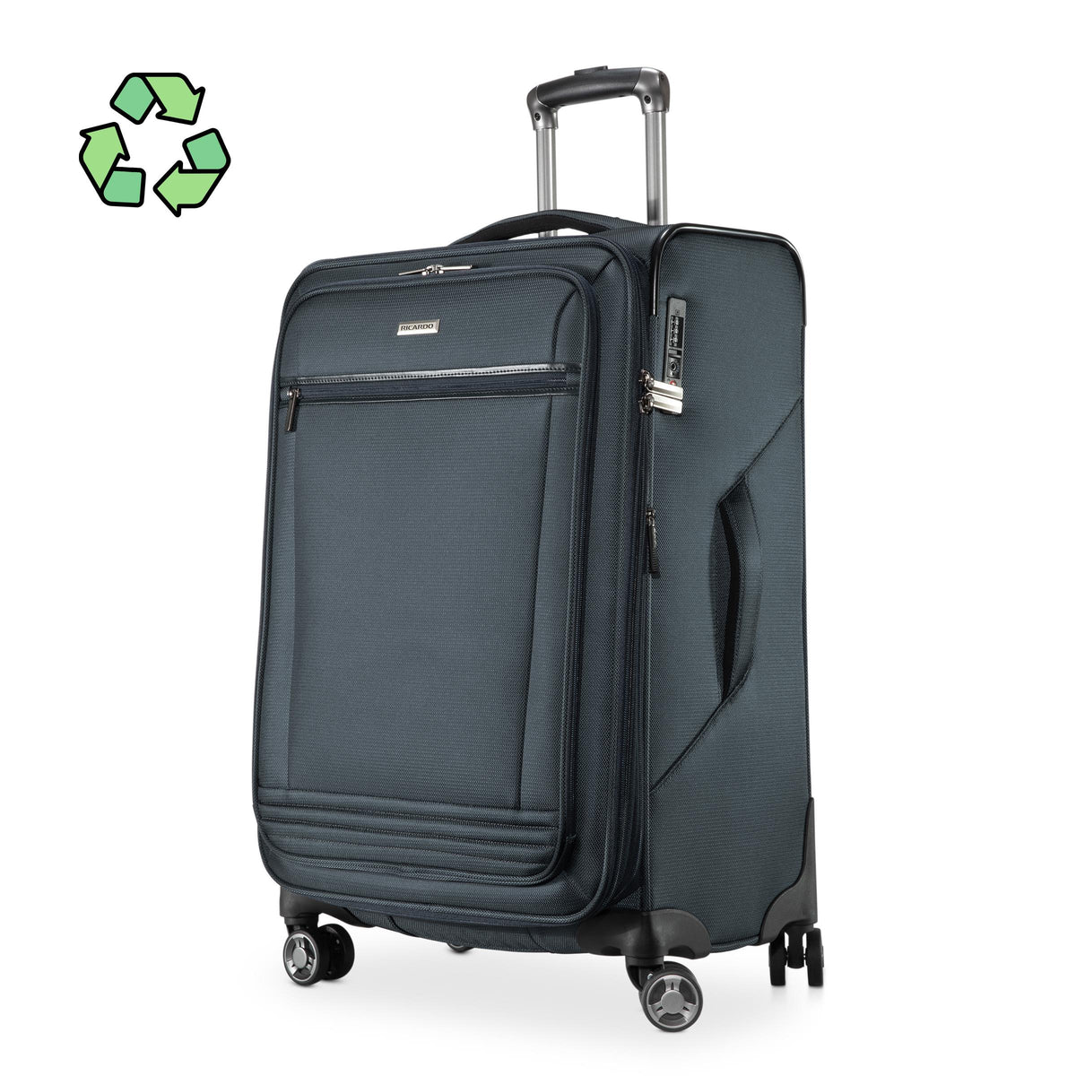 Ricardo Beverly Hills - Avalon SS Medium Check-In Expandable Spinner - Storm Blue