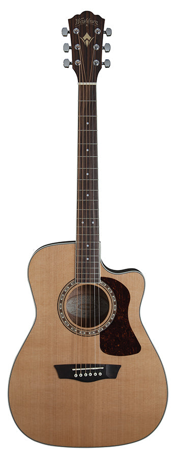 Washburn Heritage Series HF11SCE Acoustic-Electric Folk Guitar