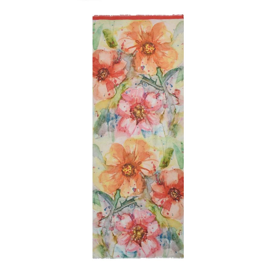 Dupatta Designs Amarillo Painterly Floral Scarf