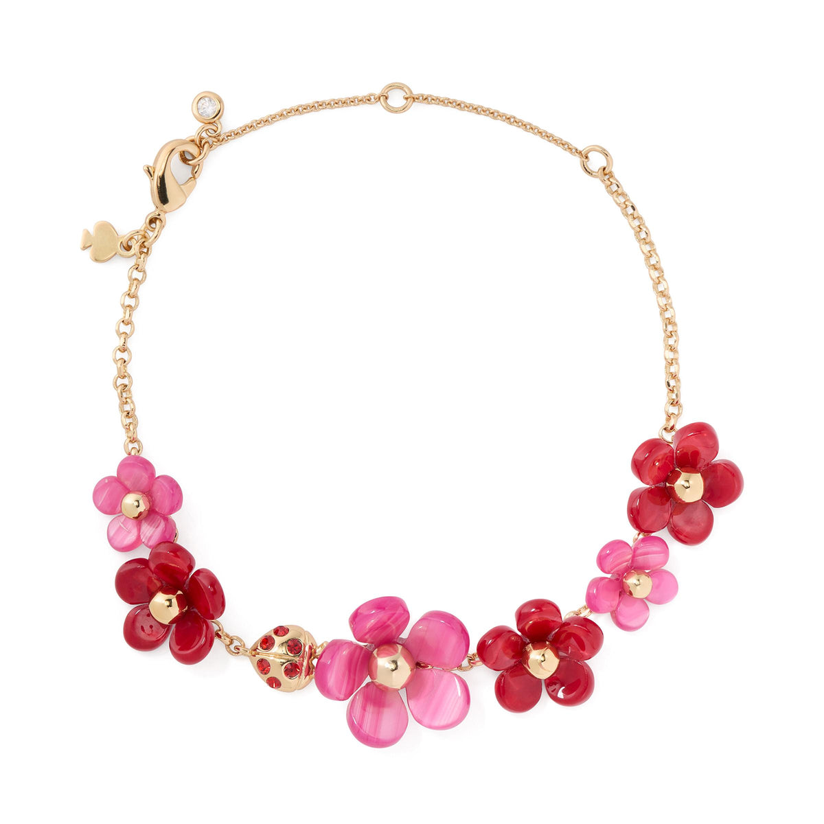 kate spade new york Summer Daze Flower Scatter Bracelet- Red Multi