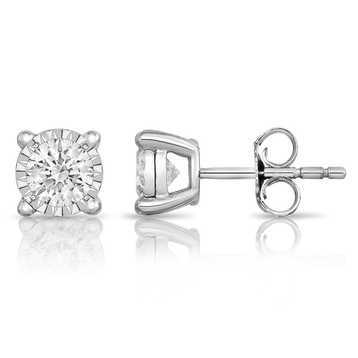 Jilco Inc Diamond Solitaire Earrings
