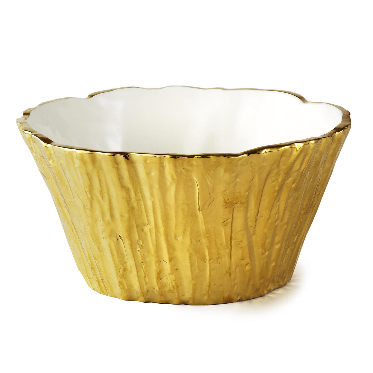 Stark Home Botanic Collection 8" Porcelain Tree Bark Bowl