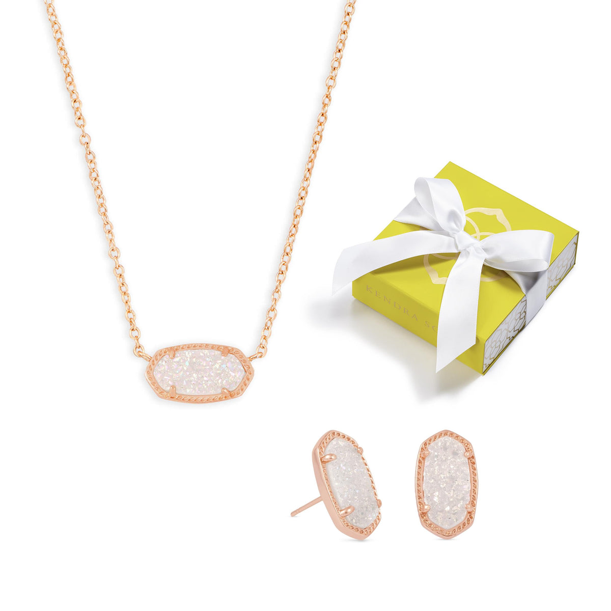 Kendra Scott Elisa Necklace & Ellie Earrings Set