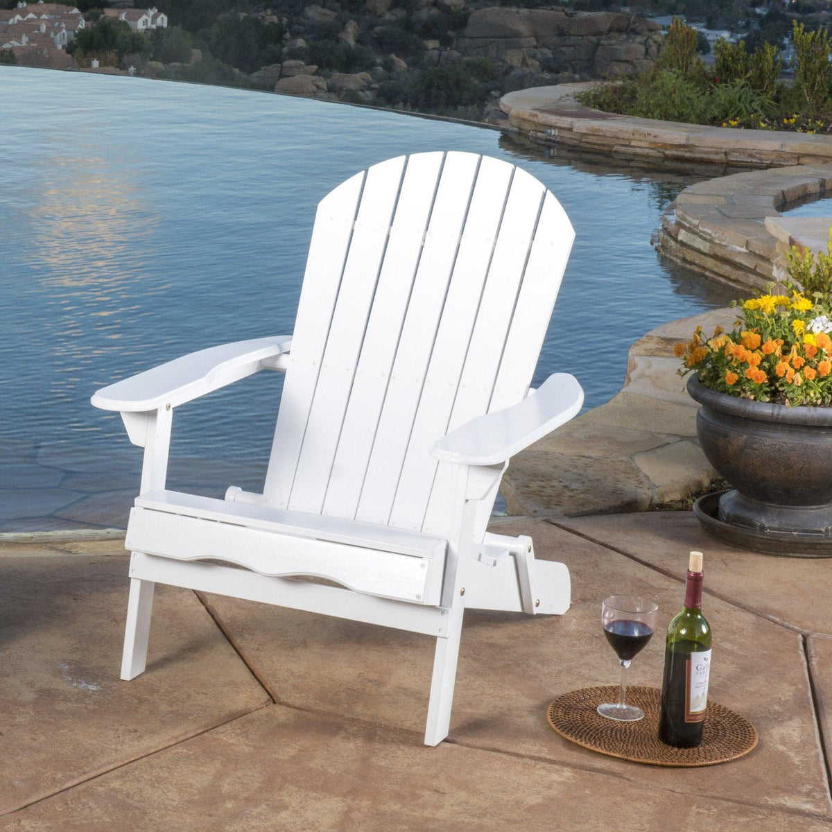 Stark Home Hanlee Folding Wood Adirondack Chair