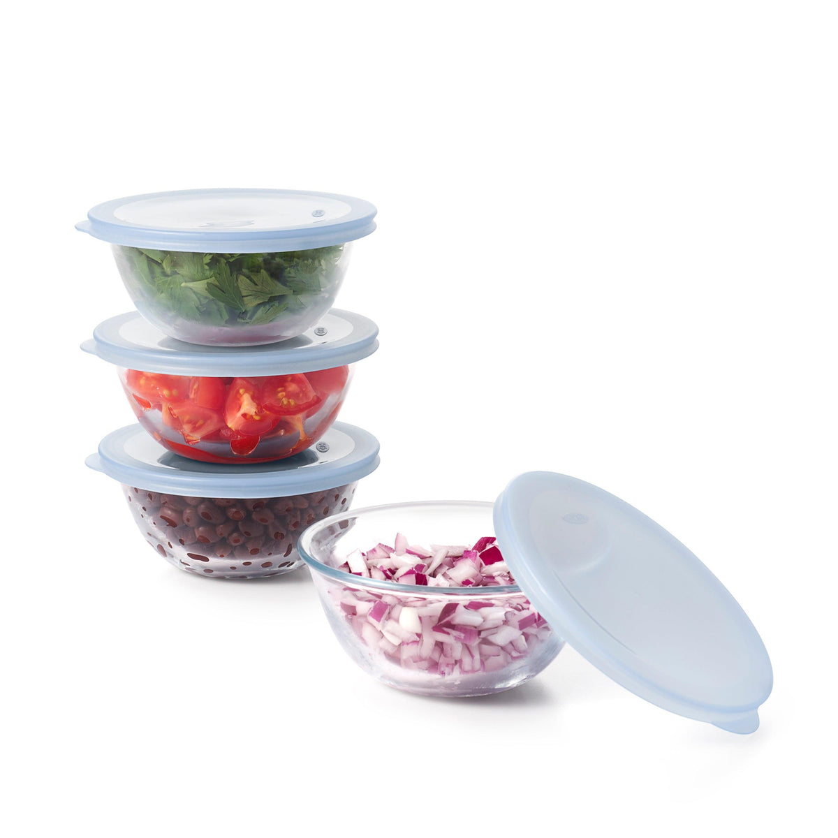 OXO Good Grips 8pc Glass Prep Bowl Set