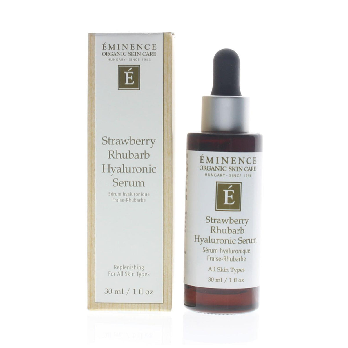 Eminence Strawberry Rhubarb Hyaluronic Serum Size 1oz
