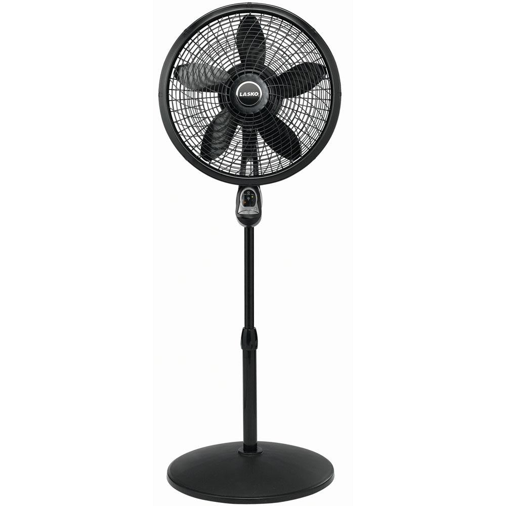 Lasko 18 In. Cyclone Pedestal Fan with Remote Control, Black