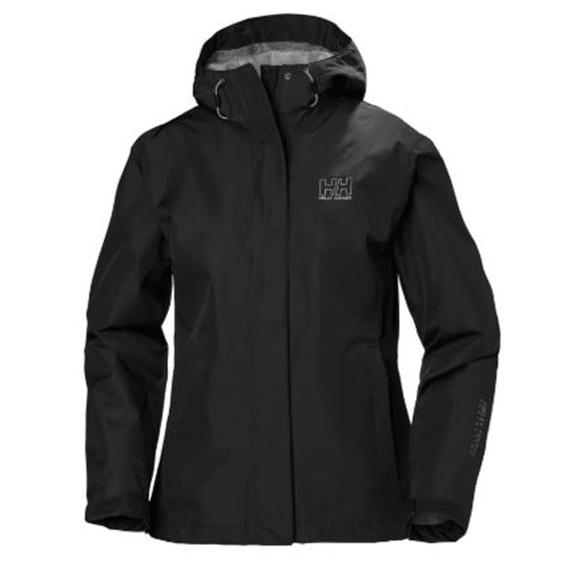 Helly Hansen Womens Seven J Rain Jacket-Black-LG